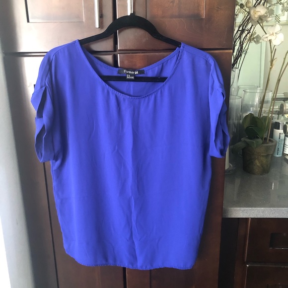 Beautiful royal blue blouse - Picture 2 of 6